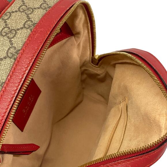 Gucci Courrier Backpack 427042 Beige Red Multi PVC Leather main image 9